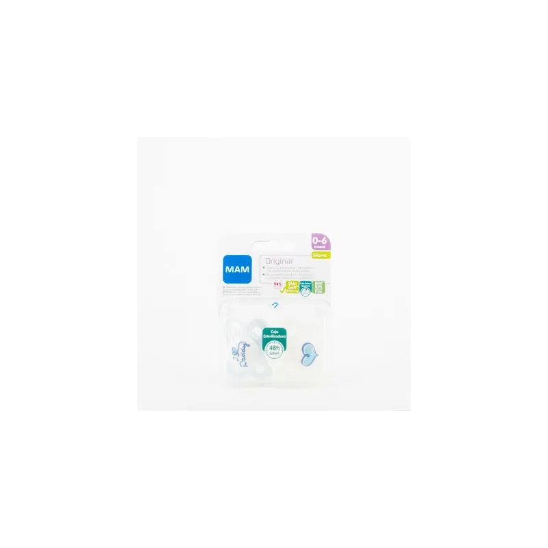 MAM Chupete Silicona Original 0-6M Pack Doble Daddy