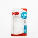 NUK Tetina Silicona M 6-18m, 2 Uds.