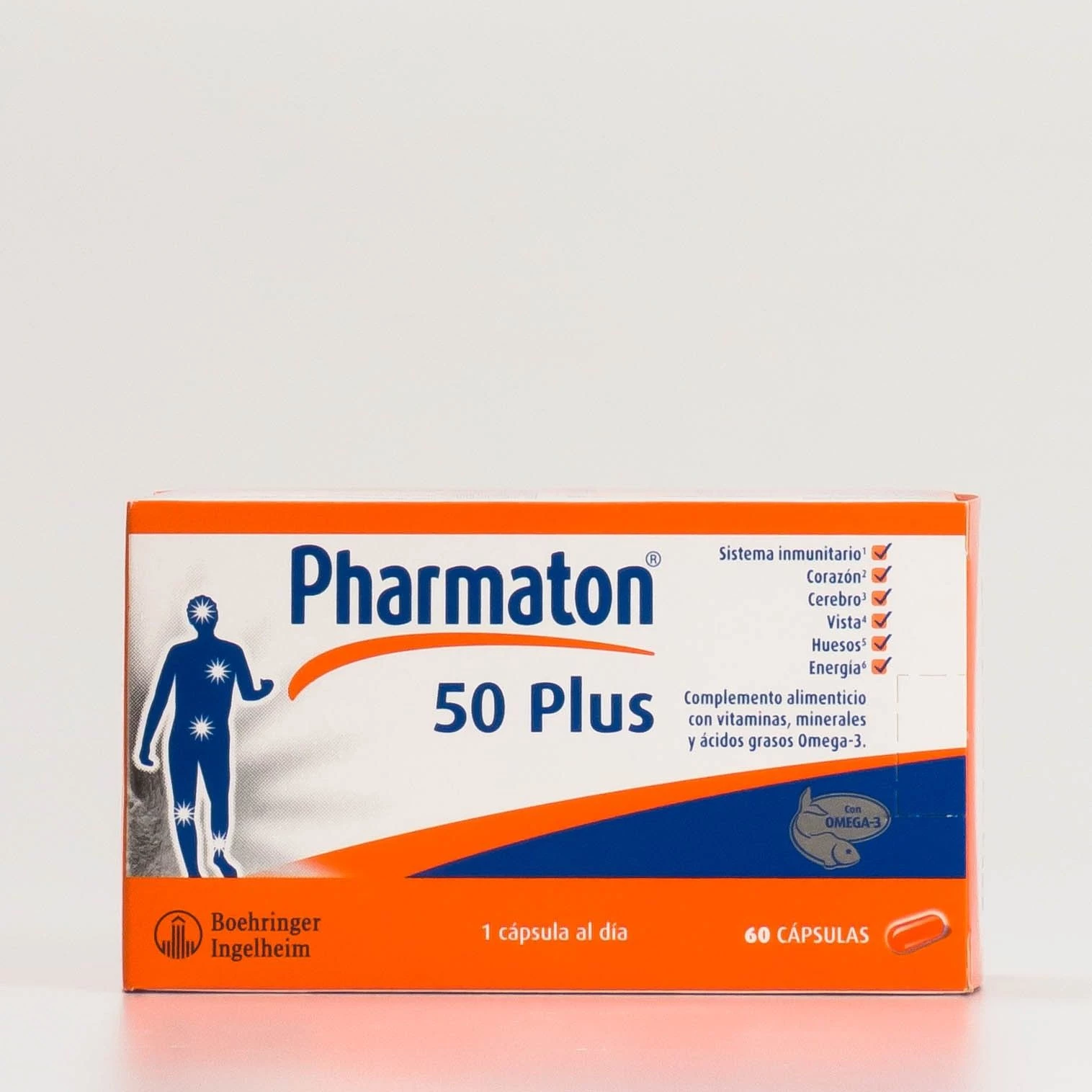 Pharmaton 50 Plus, 60 cápsulas