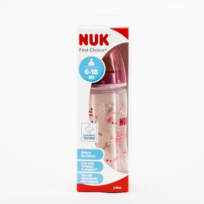 Comprar NUK Biberon First choice+ 6-18 meses con tetina talla L