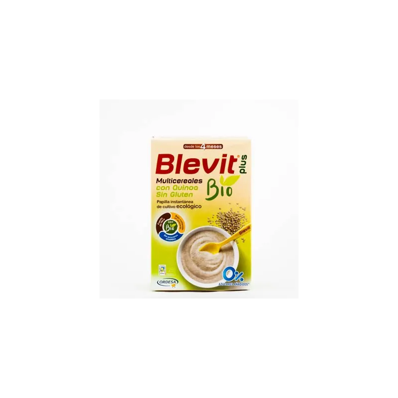 Blevit Plus Multicereales Bio Quinoa Sin Gluten, 250gr.