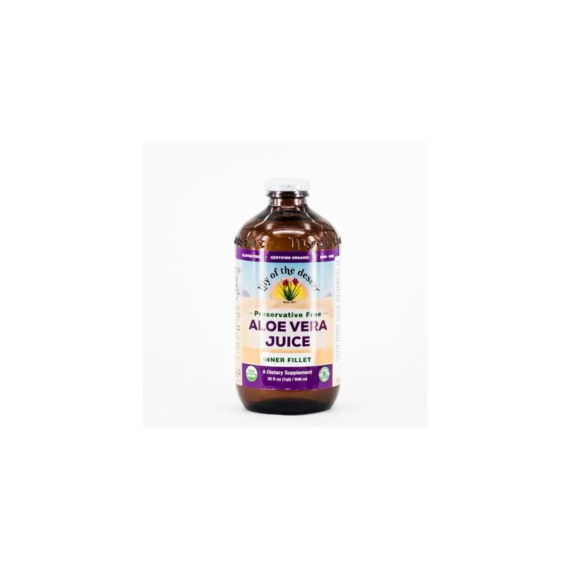 Lily Desert Aloe Zumo Eco Pulpa, 946ml.