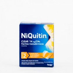 Niquitin Clear 14 mg/24h Fase 2, 28 Parches.
