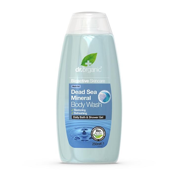 Dr Organic Gel de ducha de minerales del mar Muerto, 250ml.