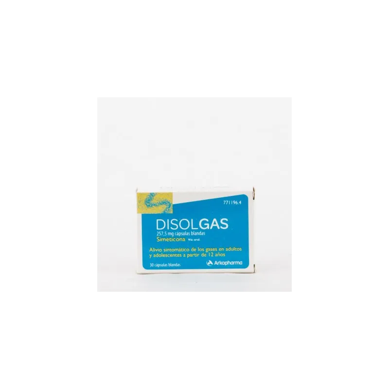 Disolgas 257.5mg. 30 cápsulas
