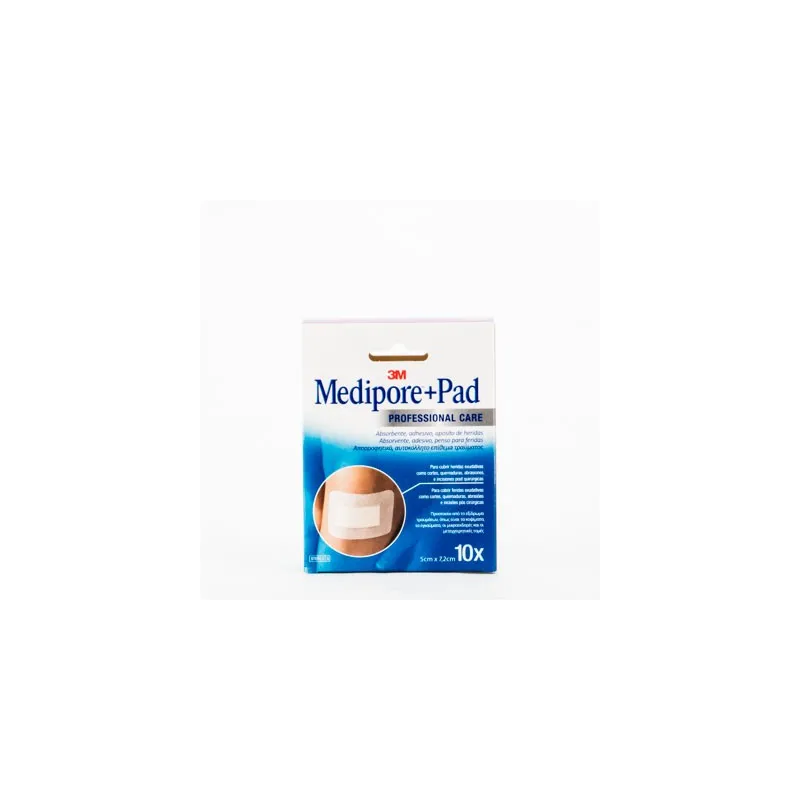 Medipore+Pad Aposito Esteril 5x7,2 cm, 10 Uds.