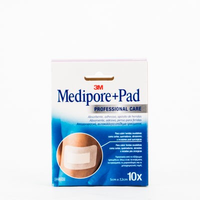 Medipore+Pad Aposito Esteril 5x7,2 cm, 10 Uds.