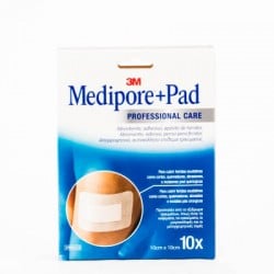 Medipore+Pad Aposito Esteril 10x10 cm, 10 Uds.