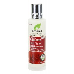 Dr Organic Leche limpiadora Rose Otto, 150ml.