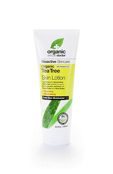 Dr Organic Loción corporal de Árbol de Té, 200ml.