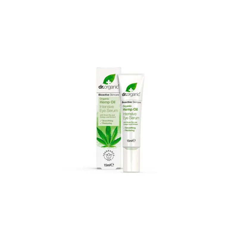 Dr Organic Sérum intensivo de ojos de Cáñamo, 15ml.