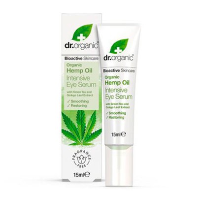 Dr Organic Sérum intensivo de ojos de Cáñamo, 15ml.
