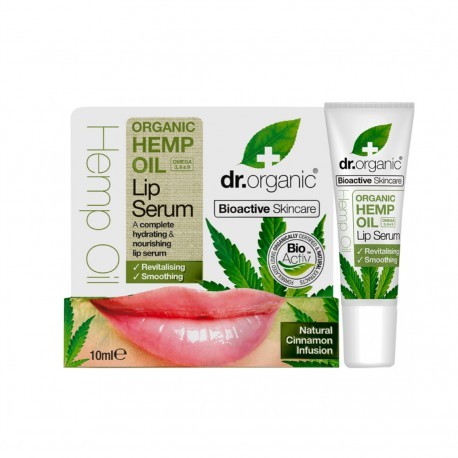 Dr Organic Sérum labial de Cáñamo, 10ml.