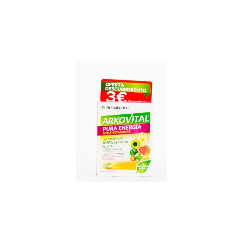 ARKOVITAL PURA ENERGIA 30 COMPRIMIDOS