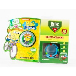 Relec Pulsera Antimosquitos Click-Clack NIños + 2 Recargas