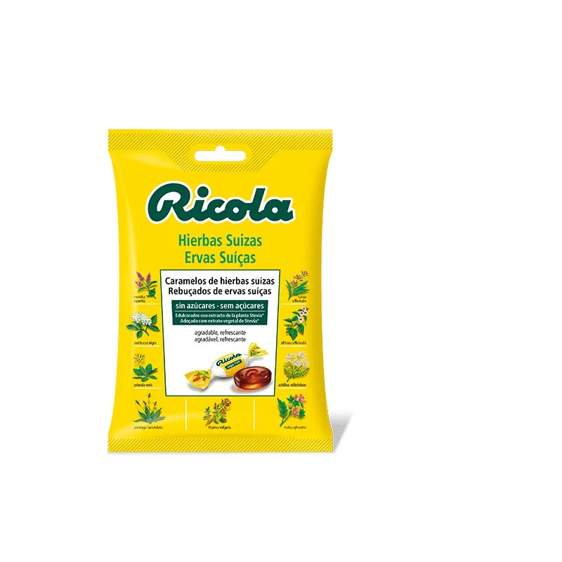 RICOLA CARAMELOS SIN AZUCAR HIERBAS CON STEVIA BOLSA  70 G RICOLA CARAMELOS SIN AZUCAR HIERBAS CON STEVIA BOLSA  70 G