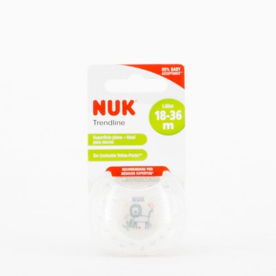 NUK - CHUPETE BABY SAFARI SILICONA 2 UNIDADES (18-36 MESES)