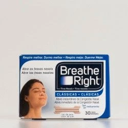 Breathe Right tiras nasales grandes, 30 uds