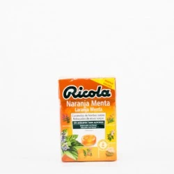 Ricola Caramelos Naranja-Menta, 50g.