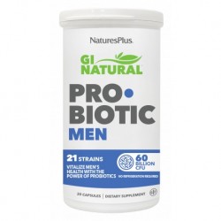 Natures Plus GI Natural Probiotic Men, 30 Caps.