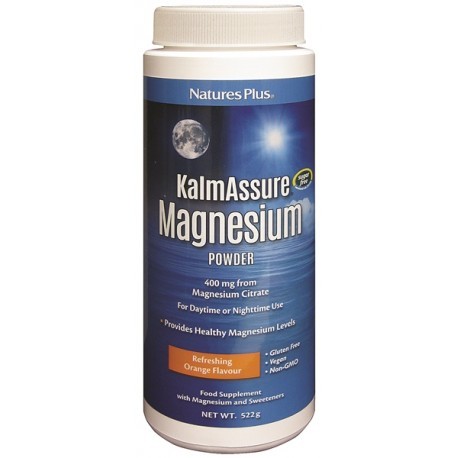 Natures Plus Kalmassure Magnesio Polvo, 522gr.