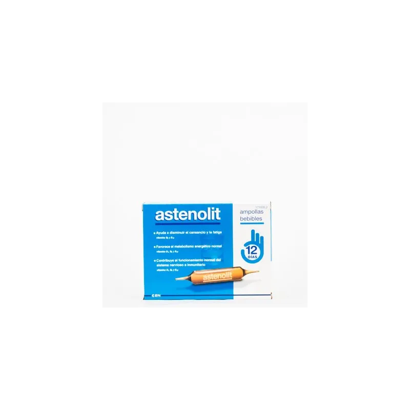 Astenolit, 12 ampollas bebibles.