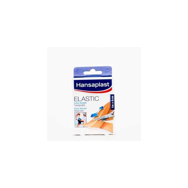 Hansaplast Elastic Apósito Adhesivo, 1mx6cm.