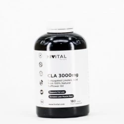 Hivital CLA Ac Linoleico 3000 mg, 180 perlas.