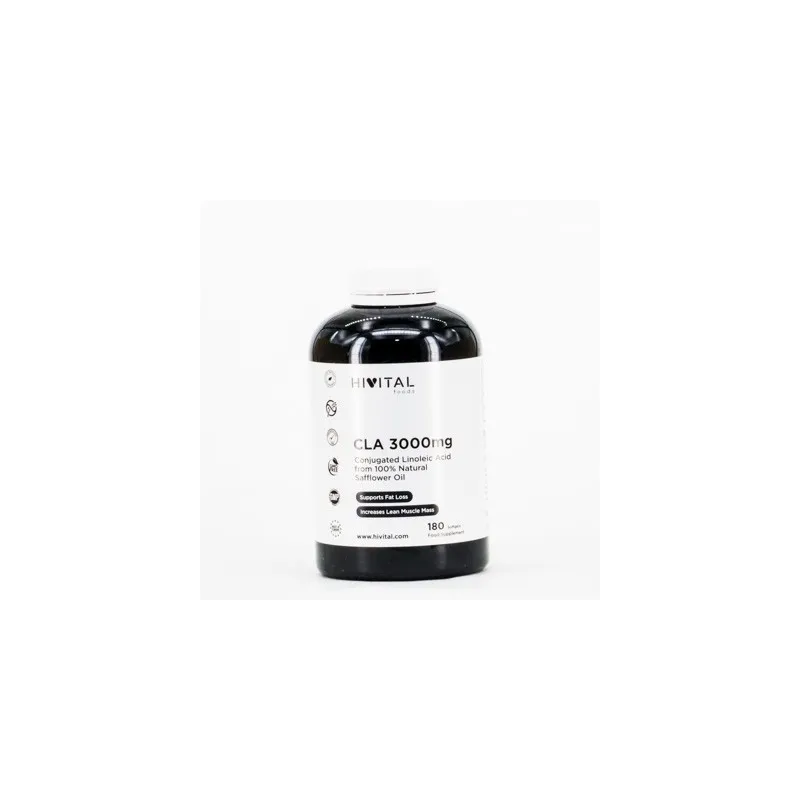 Hivital CLA Ac Linoleico 3000 mg, 180 perlas.