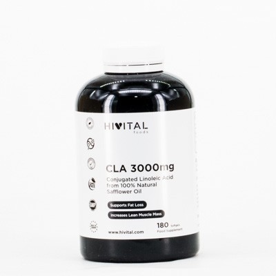 Hivital CLA Ac Linoleico 3000 mg, 180 perlas.