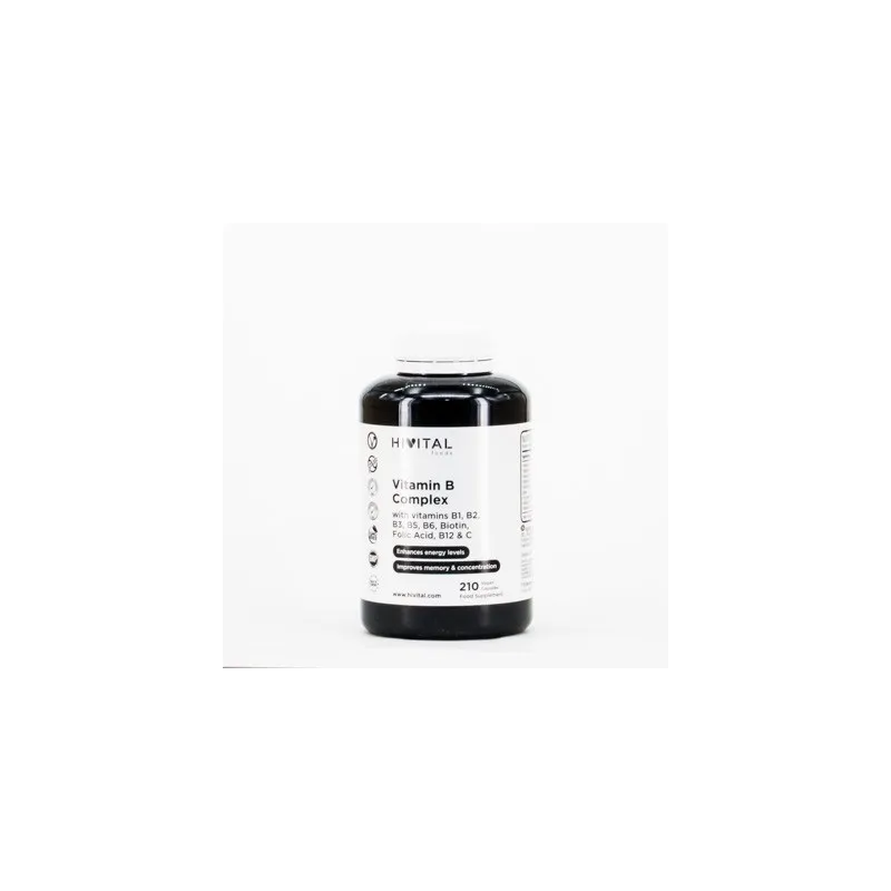 Hivital Vitamina B Complex, 210 capsulas veganas.