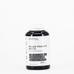 Hivital Vitamina E Natural 400 UI, 200 perlas.