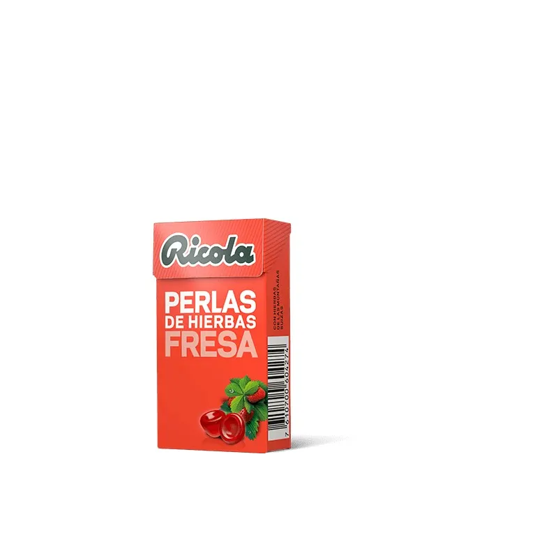 Ricola Perlas de Fresa sin azúcar, 25g Ricola Perlas de Fresa sin azúcar, 25g