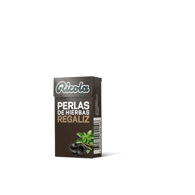Ricola Perlas de Hierbas y Regaliz, 25g. Ricola Perlas de Hierbas y Regaliz, 25g.