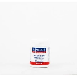 LAMBERTS Vitamina D3 1000UI (25 µg), 120 cápsulas.