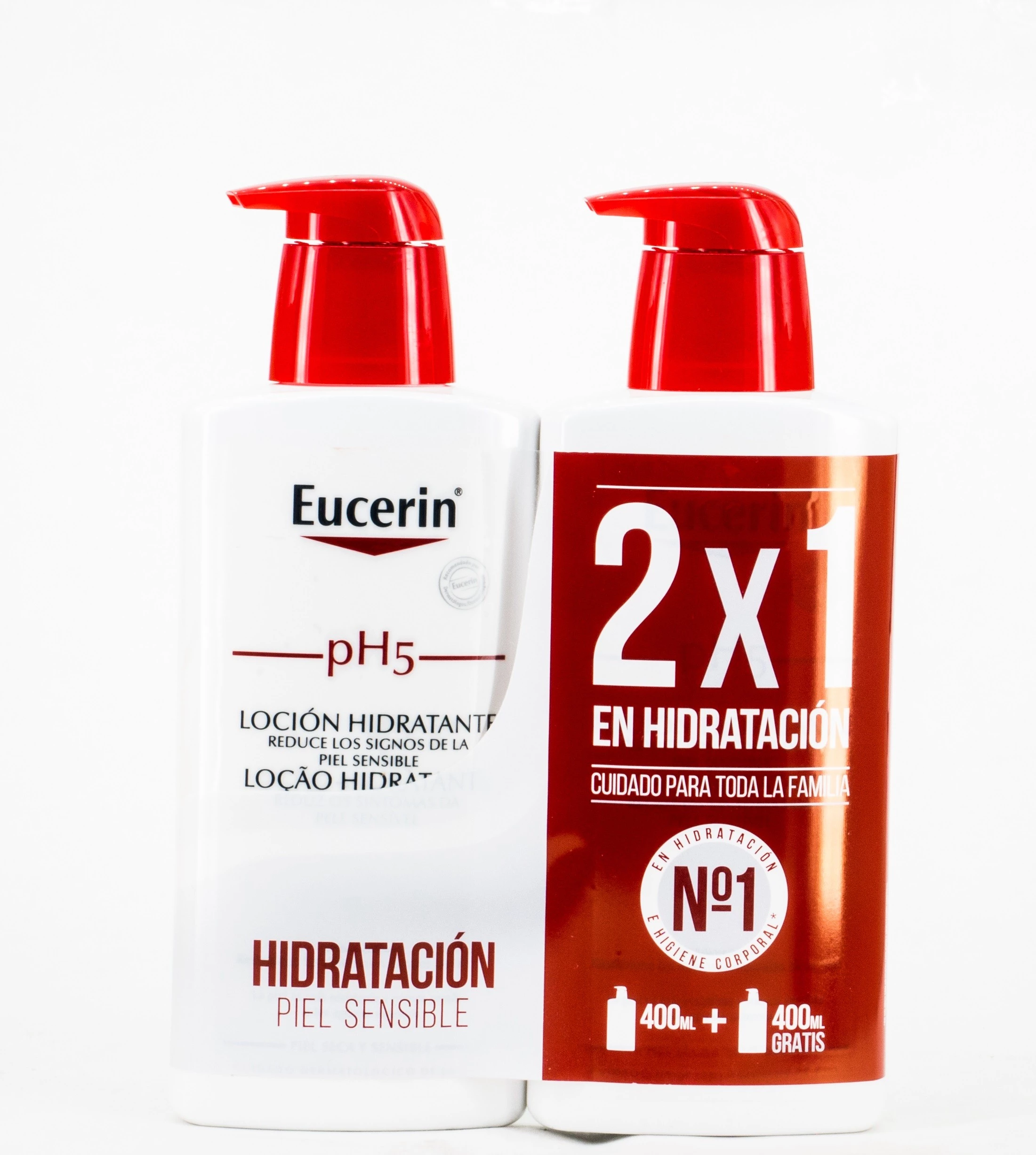 Eucerin Loción Hidratante, 2x400ml.