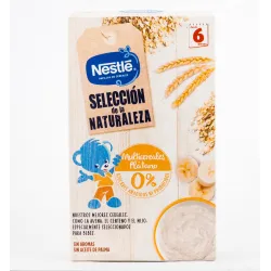 Nestle Cereales Selección Naturaleza Multicereales Plátano, 330gr.
