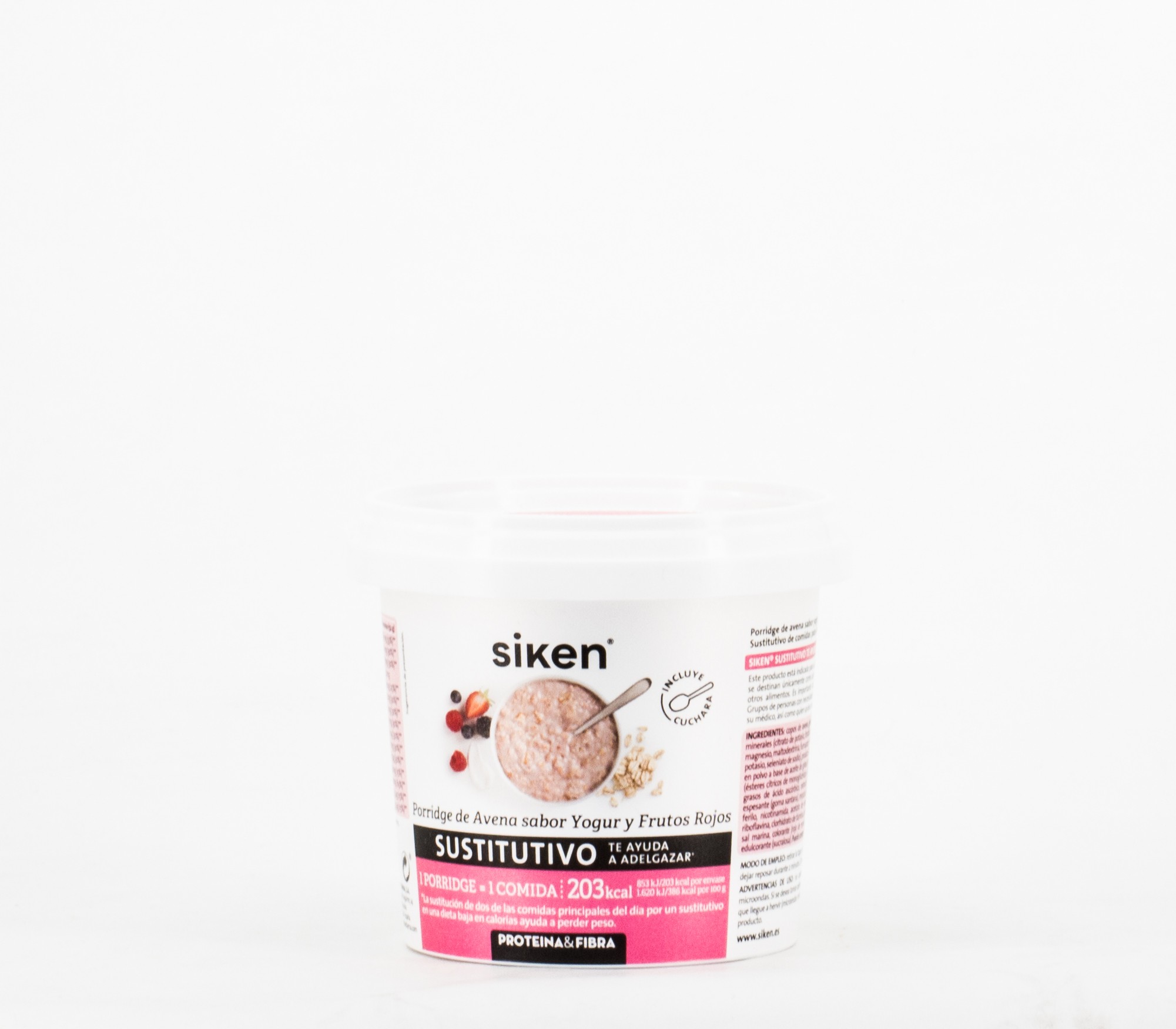 Siken Porridge Avena Yogur Frutos Rojos, 52gr.