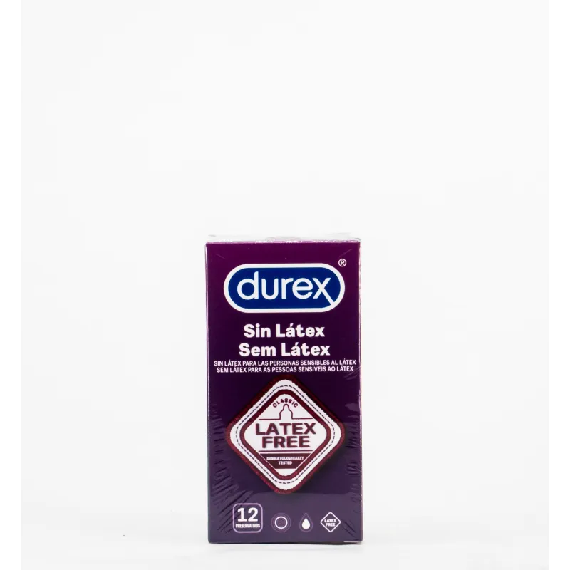 DUREX SIN LATEX PRESERVATIVOS 12 U DUREX SIN LATEX PRESERVATIVOS 12 U