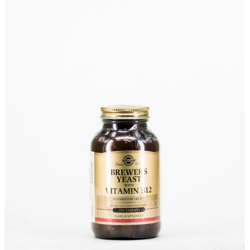 Solgar Levadura de cerveza con vitamina B12, 250 comprimidos Solgar Levadura de cerveza con vitamina B12, 250 comprimidos