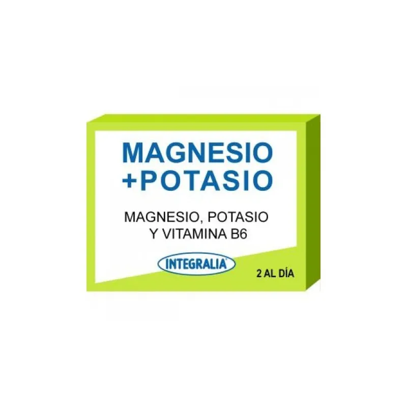 Integralia Magnesio + Potasio, 60 Cápsulas.