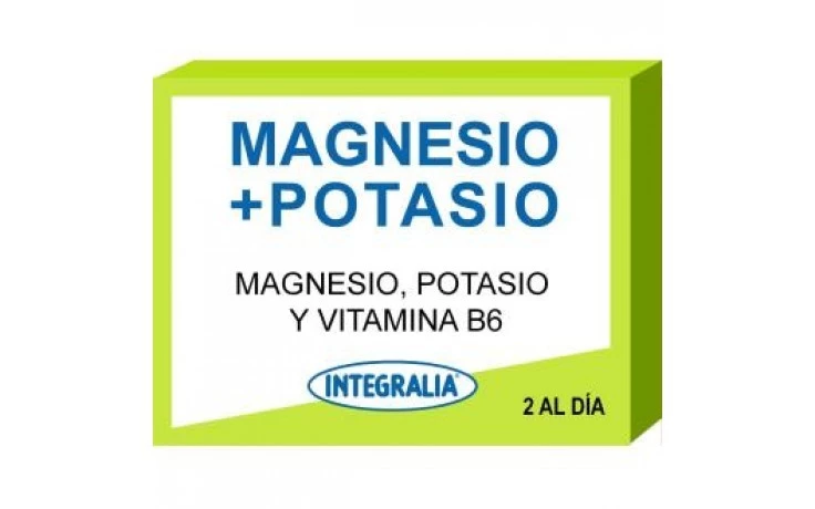 Integralia Magnesio + Potasio, 60 Cápsulas.