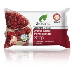 Dr Organic Pastilla de jabón de Granada, 100g.