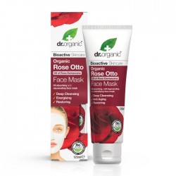 Dr Organic Mascarilla facial Rose Otto, 125ml.