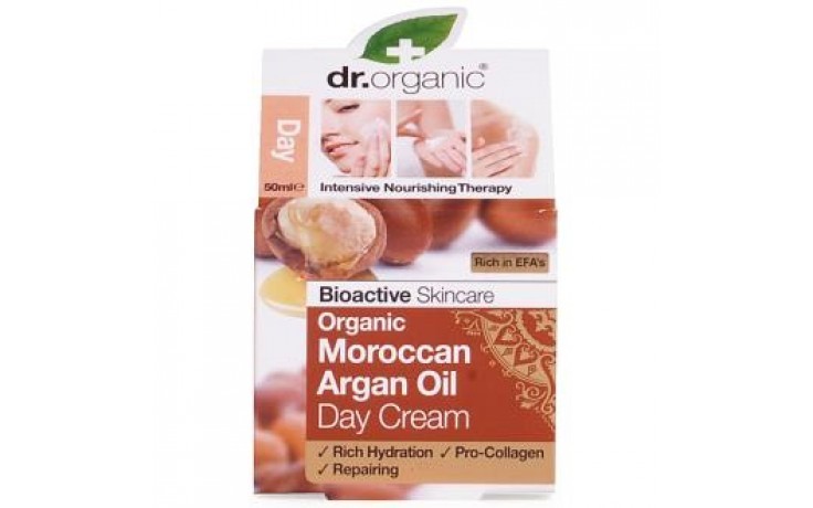 Dr Organic Crema de día de Argán, 50ml.