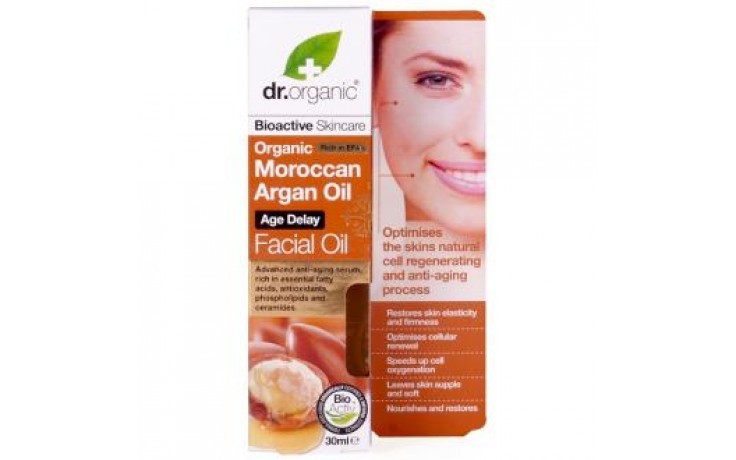 Dr Organic Aceite facial de aceite de Argán, 30ml.
