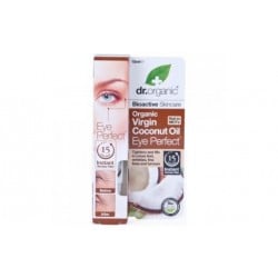 Dr Organic Contorno de ojos de aceite de Coco, 15ml.