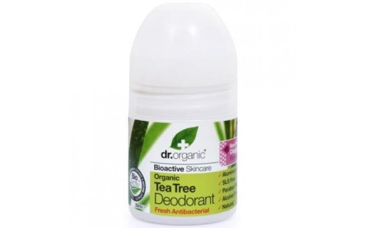 Dr Organic Desodorante de Árbol de Té, 50ml.