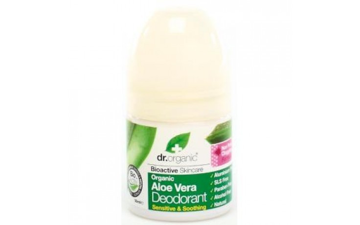 Dr Organic Desodorante de Aloe Vera, 50ml.