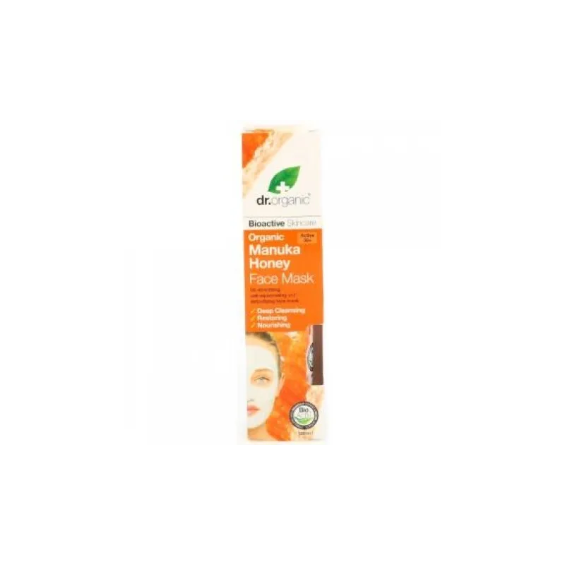 Dr Organic Mascarilla facial de Miel de Manuka, 125ml.
